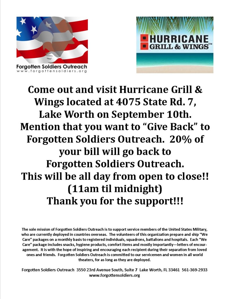 hurricanes give back flyer 091014